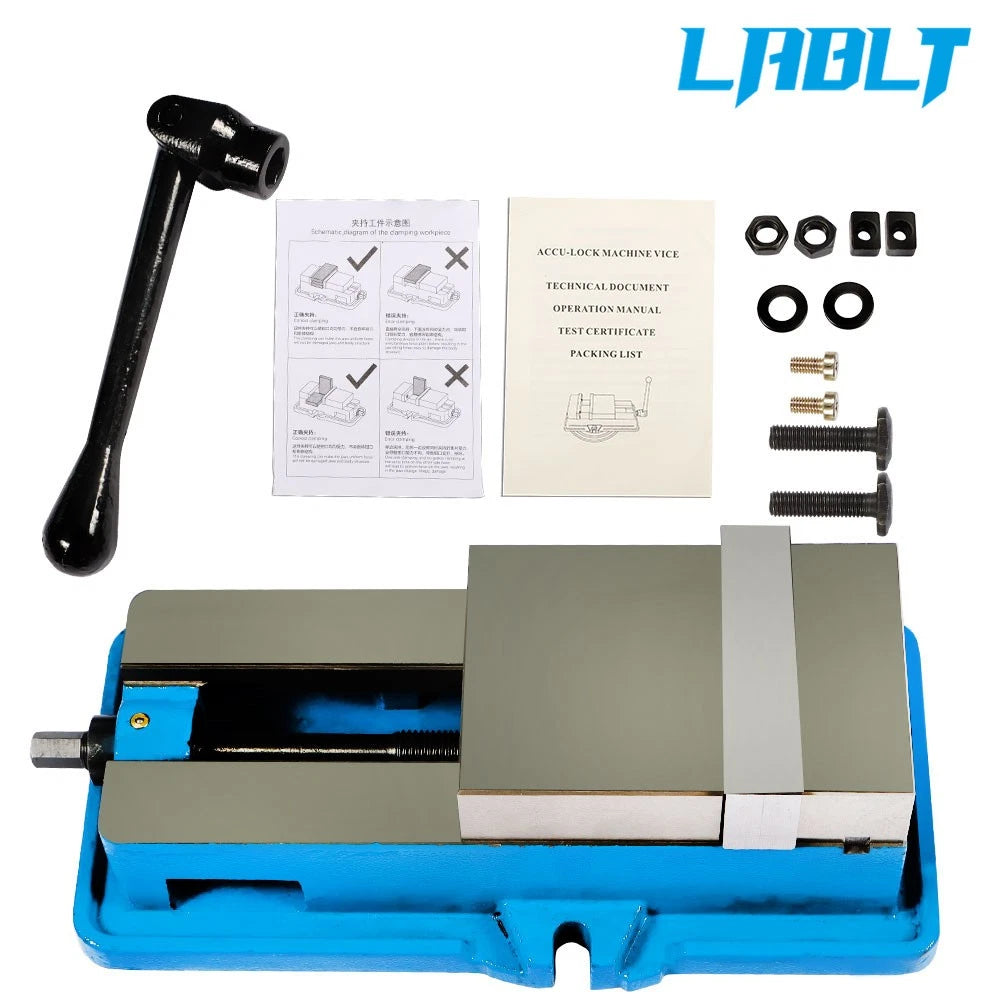 5" Lockdown CNC Milling Machine Bench Vise Clamping Precision