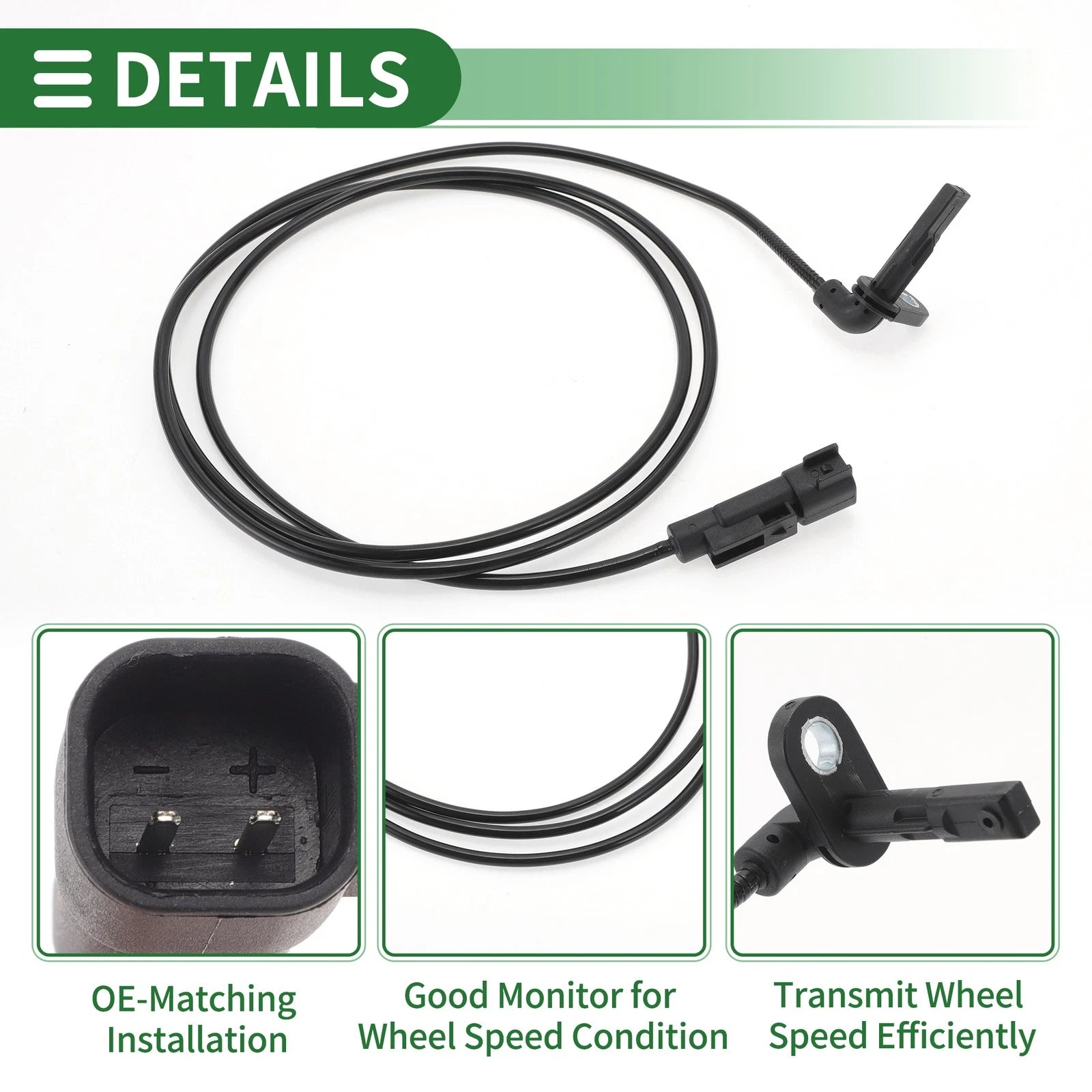ABS Wheel Speed Sensor No. 22785577 for Opel Insignia (2008–2017) Rear Left