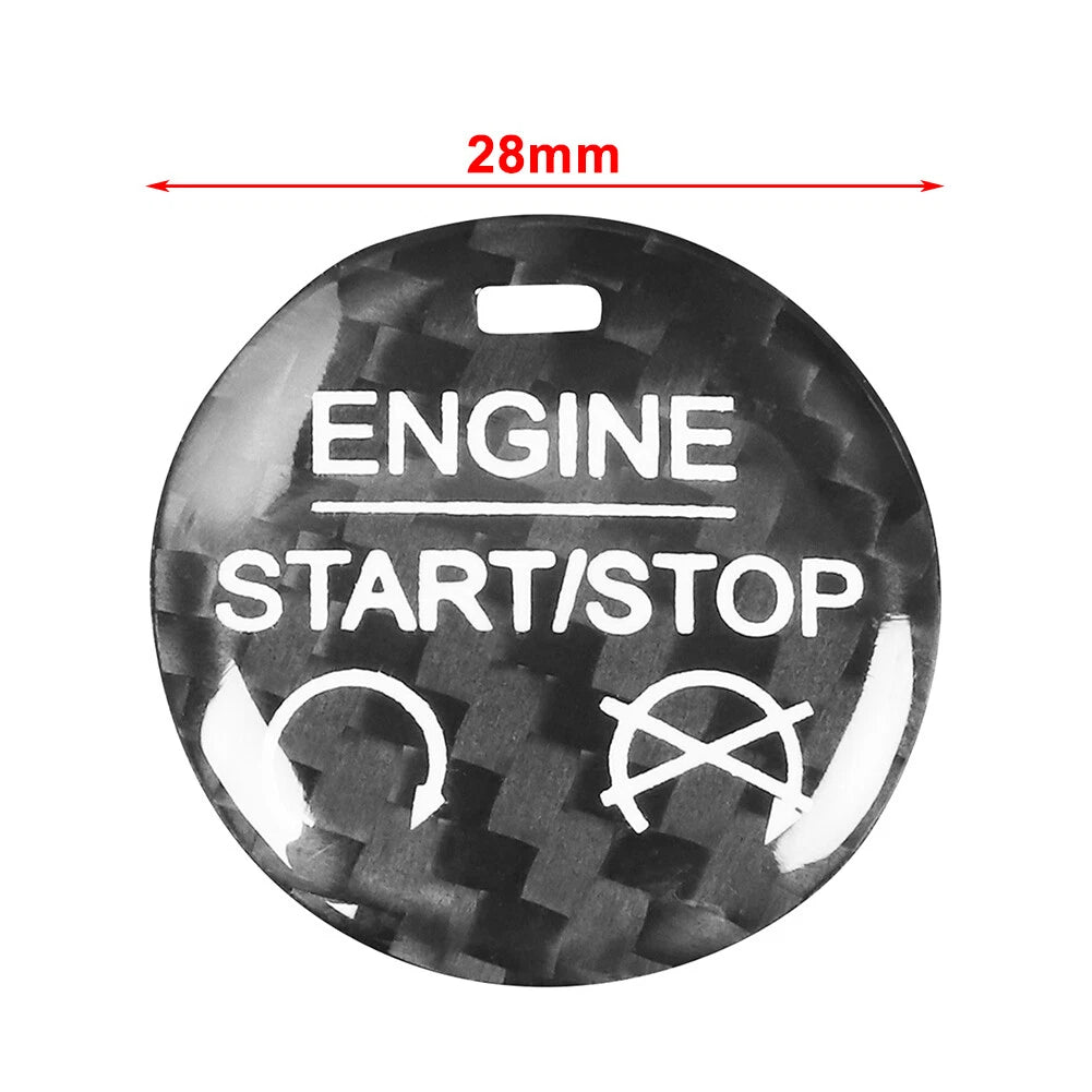 Engine Start Stop Button Cover Trim for Ford Mustang (2015–2022)