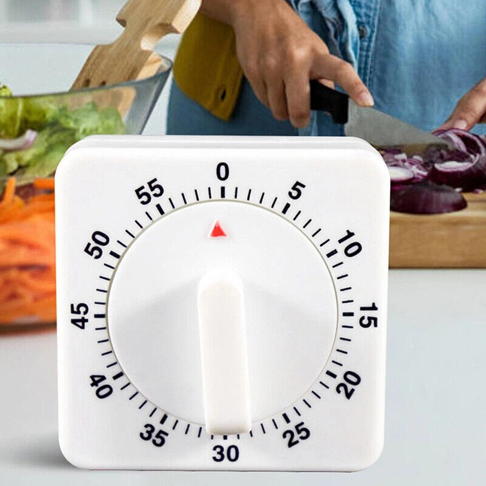 60-Minute Mechanical Timer for Kitchen Cooking Tool