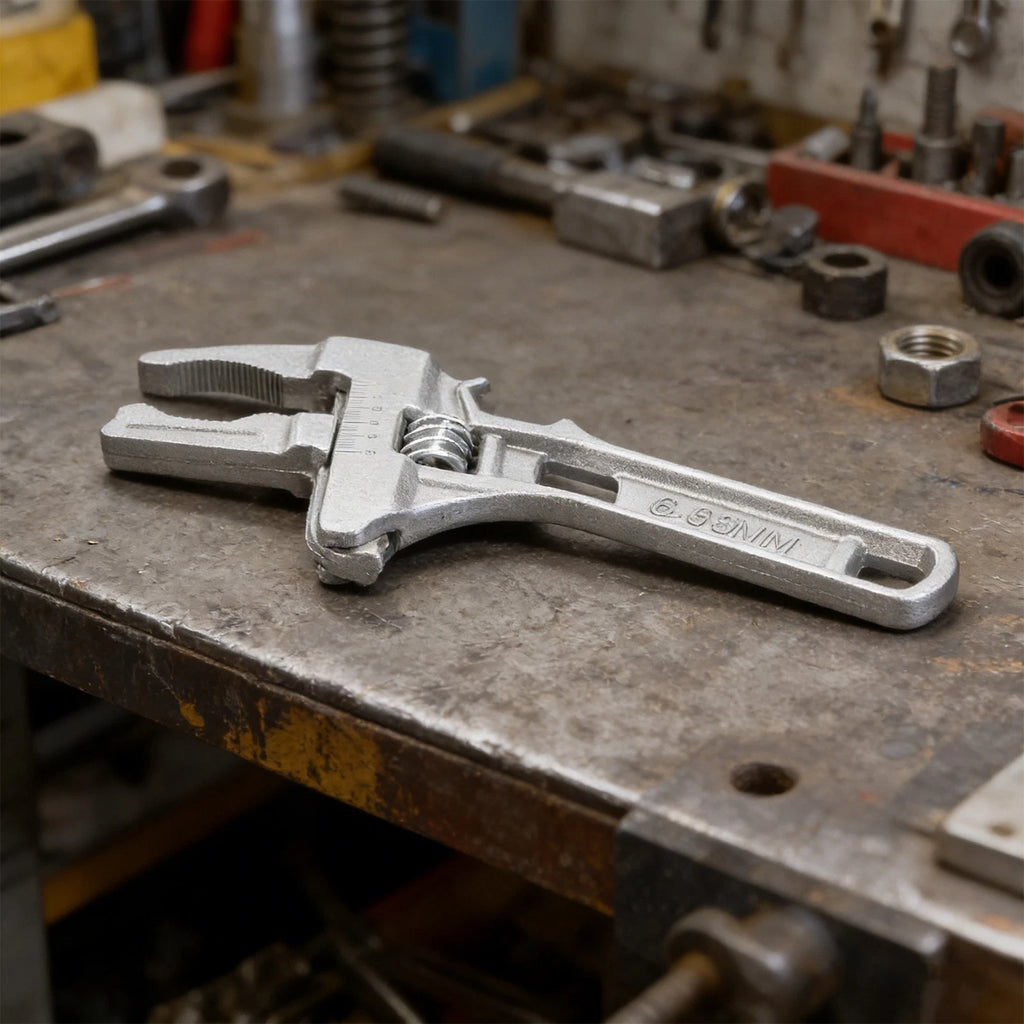 Adjustable Spanner Wrench 668mm - Lightweight Aluminum with Scale