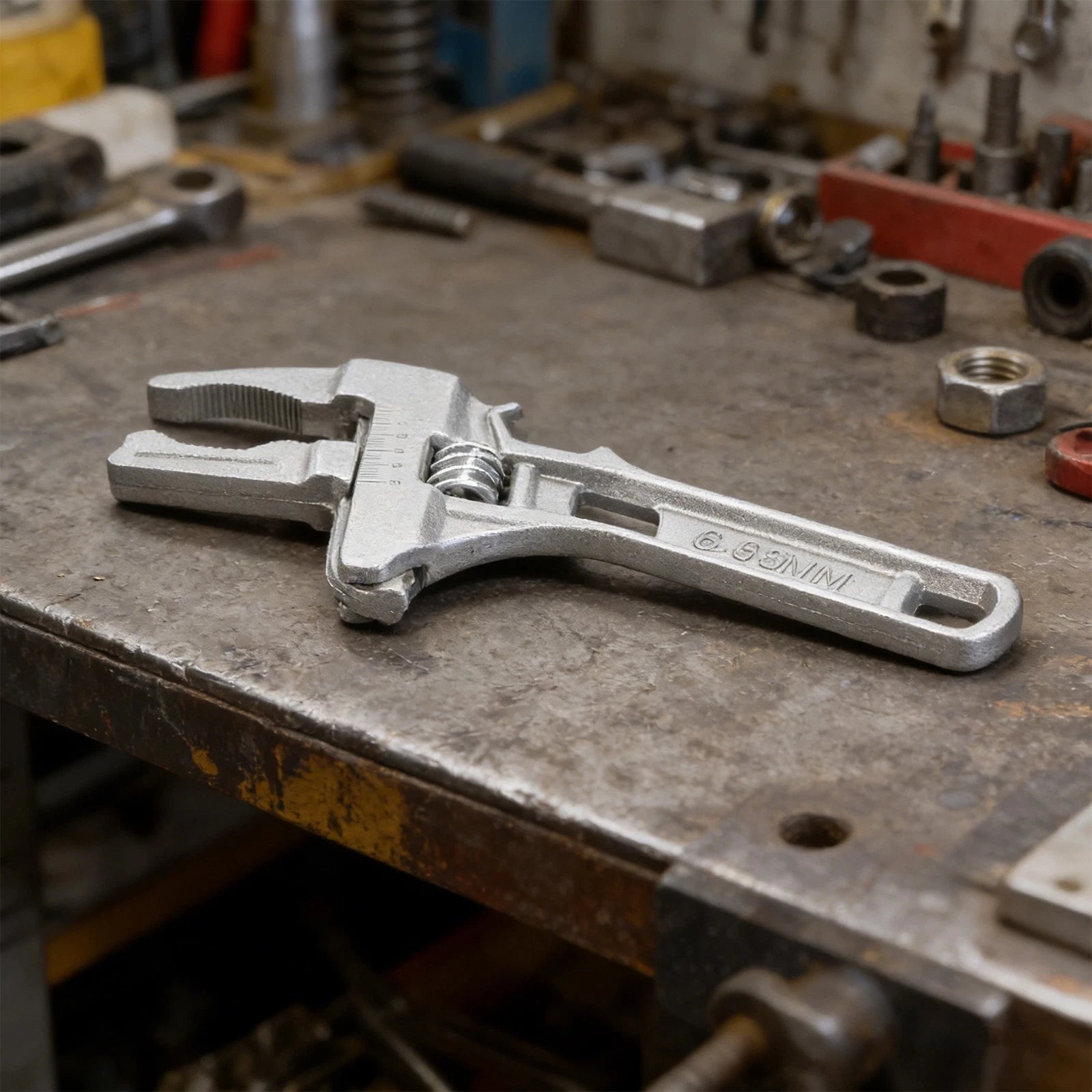 Adjustable Spanner Wrench 668mm - Lightweight Aluminum with Scale