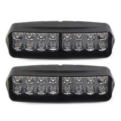 2X 16-LED Motorcycle Headlight Spot Fog Light for UTV ATV