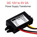 DC 12V to 5V 2A Power Supply Transformer for Car Auto