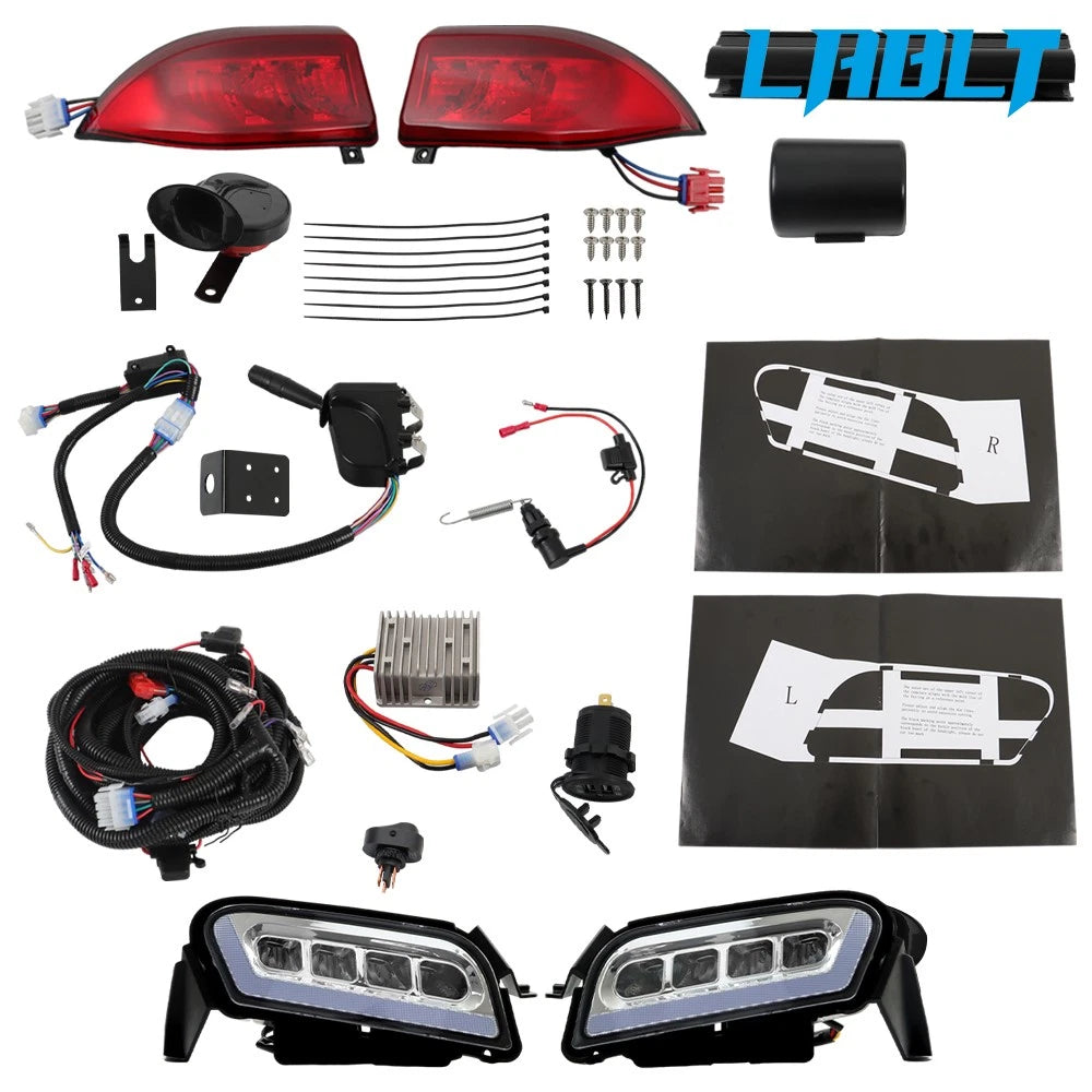 Deluxe LED Headlight & Tail Light Kit for Club Car Tempo (2018–Present)