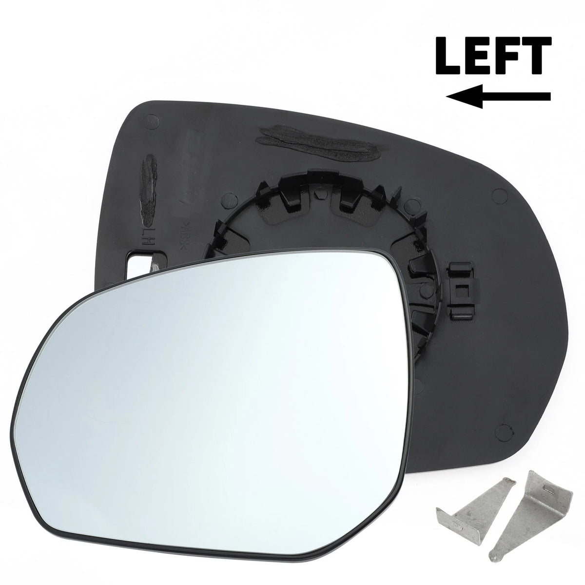 Left White Mirror Glass for Citroen C3 Picasso, C4 Grand Picasso (2009–2017)