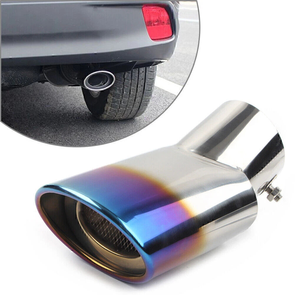 Rear Exhaust Bent Pipe Tail Muffler Tip for Toyota Highlander (2014–2021) 15 Blue