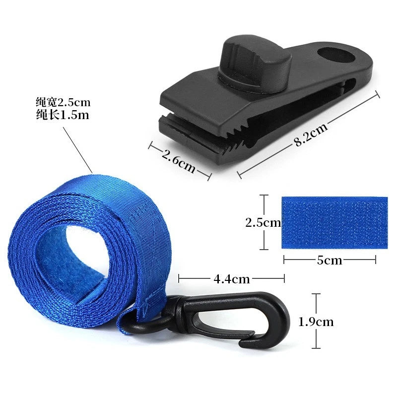 Set of 4 Windproof Tent Clips for Camping Tarp Cover