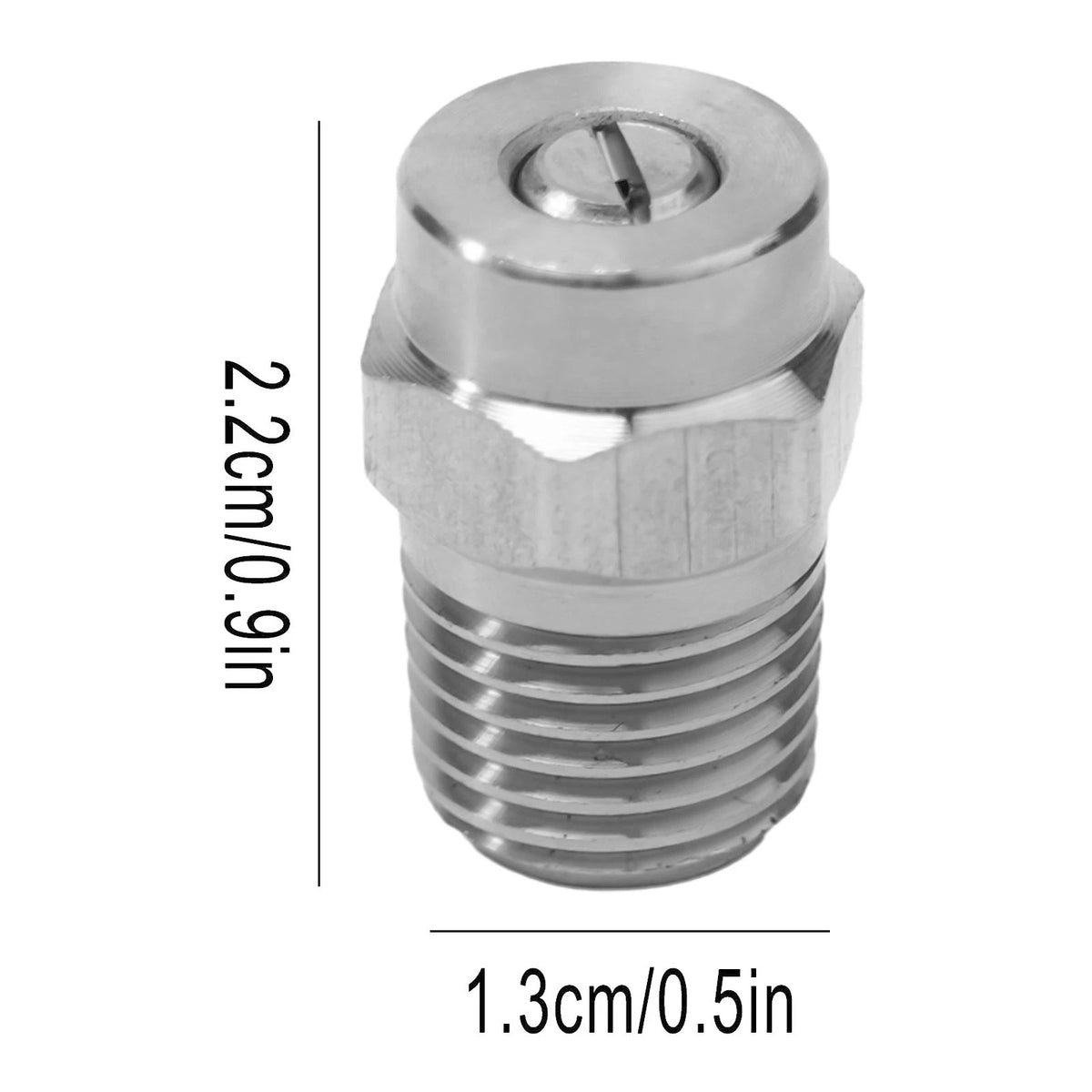 Set of 4 Stainless Steel Thread Type Nozzles for Surface Cleaners
