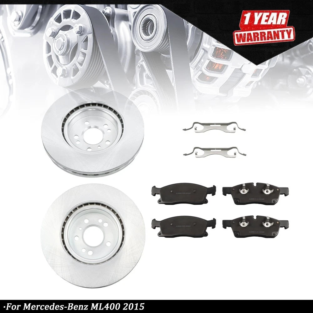 Front Disc Brake Rotors & Ceramic Pads QC1455 for Mercedes-Benz ML400 (2015)