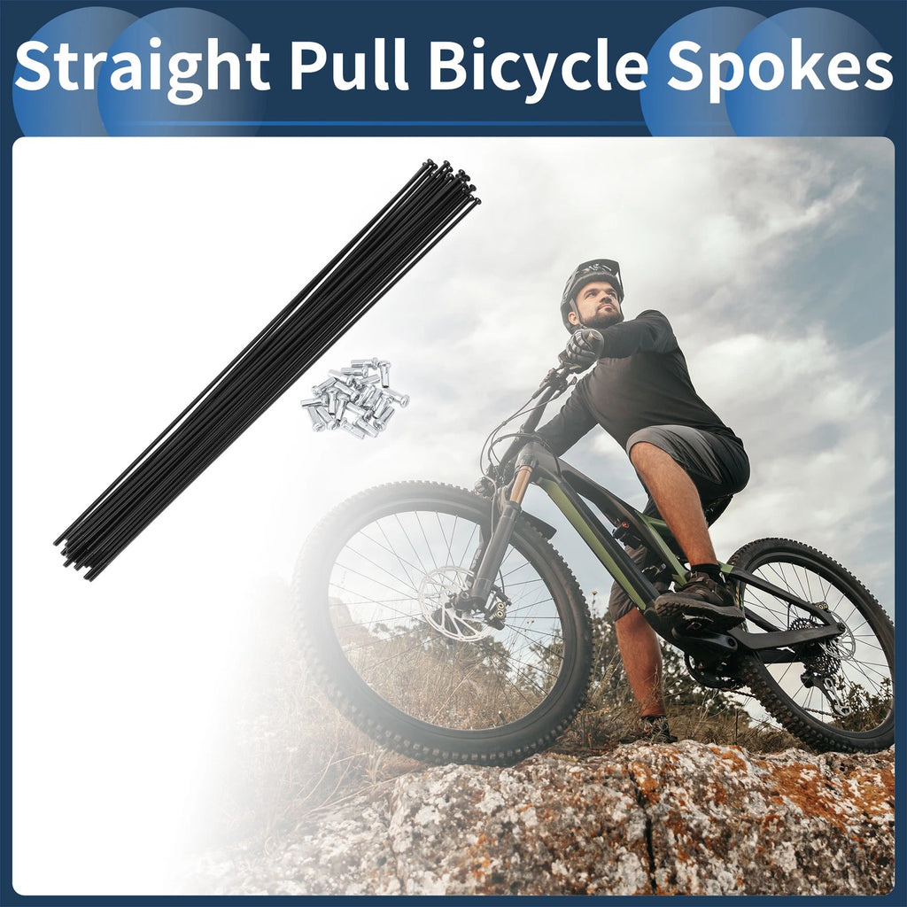 Bicycle Spokes 14G Straight Pull 267mm for 20 Inch Wheel (—)
