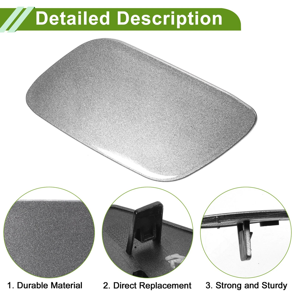 Front Left Washer Nozzle Cover Cap No. 39820312 for Volvo S60 (2014–2016) Gray