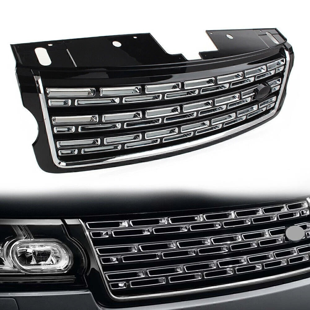 Gloss Black Front Bumper Upper Grille for Land Rover Range Rover (2013–2017)