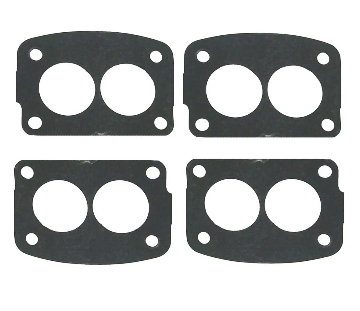 Set of 4 Carburetor Mounting Gaskets for Mercruiser Stern Drive (27-32910, 27-64692)