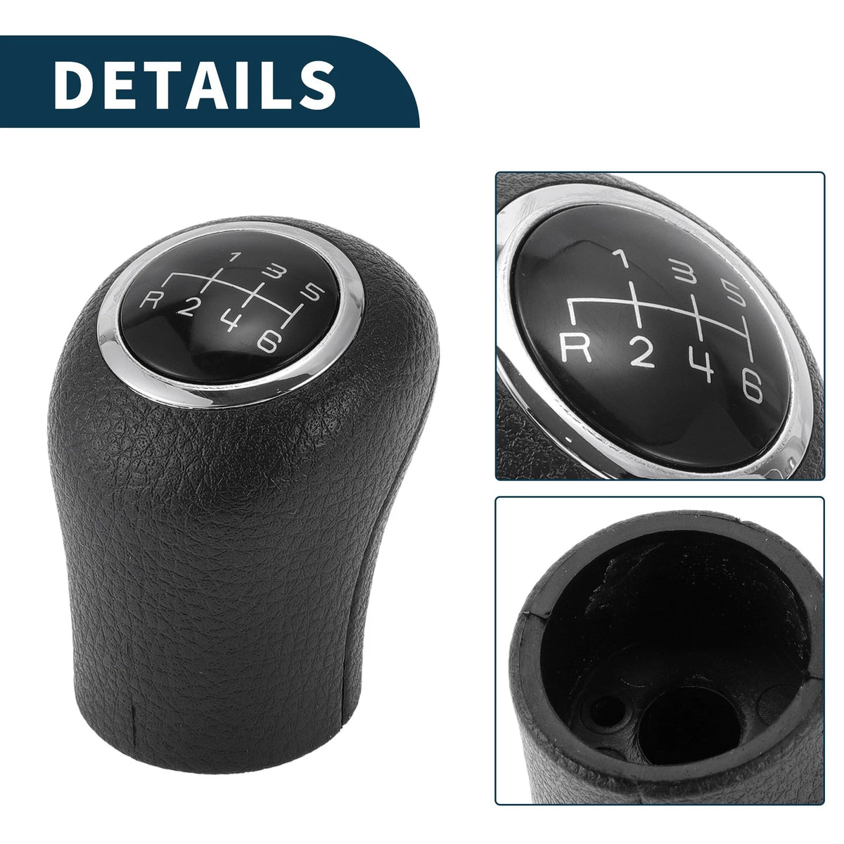 6 Speed Manual Gear Shift Knob for Mercedes-Benz Vito (2003–2020) Black Plastic