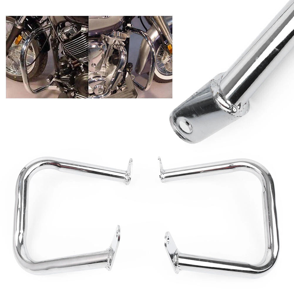 Chrome Engine Guard Highway Crash Bar for Yamaha V-Star XVS400 XVS650 (1998–2016)