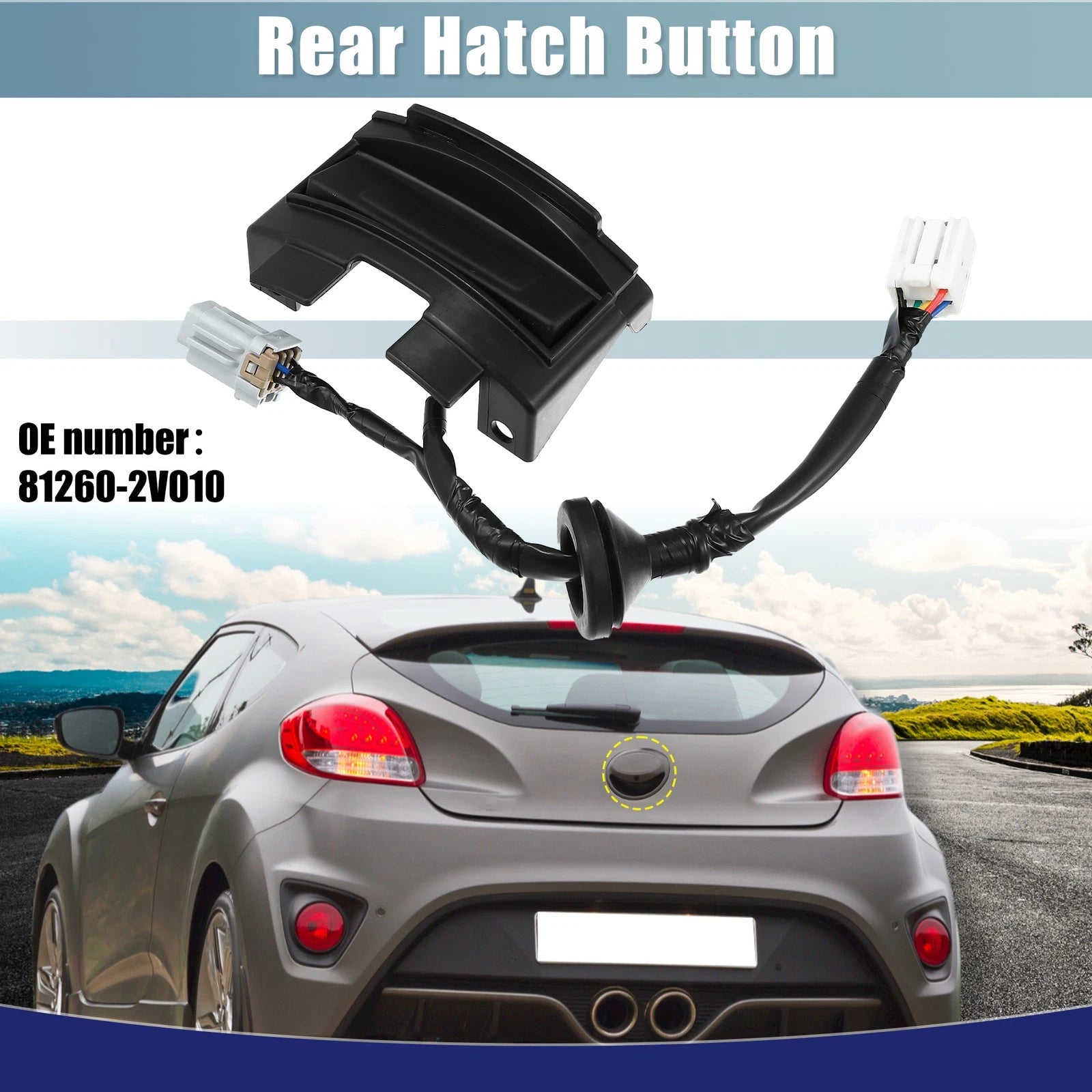 Tailgate Handle Release Switch Replacement for Hyundai Veloster (2012–2017)