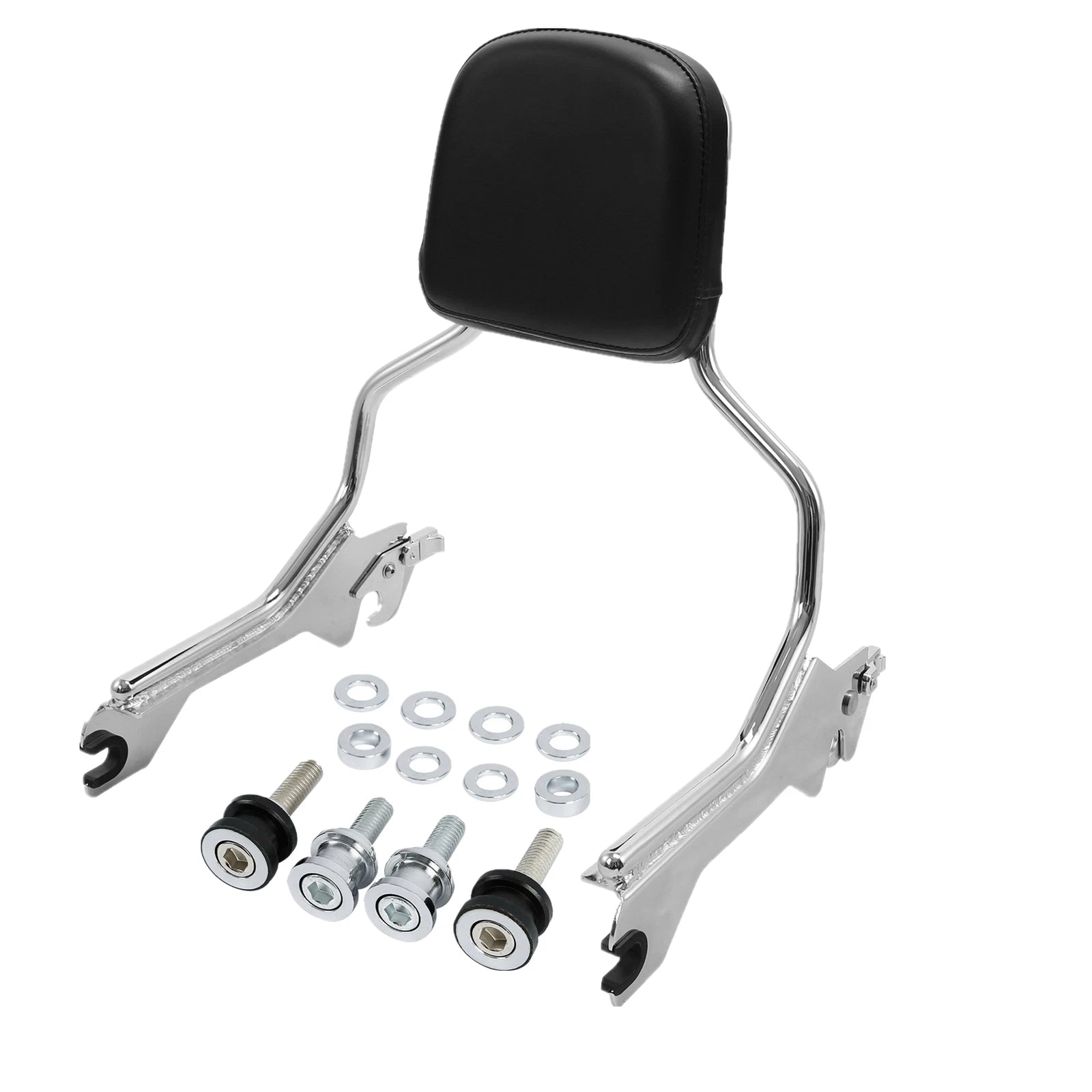 Chrome Sissy Bar Backrest Docking Hardware Kit for Harley Fat Boy (2018–2025)