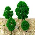 10Pcs 3.14" Model Trees for Garden Train Railway Diorama Scenery