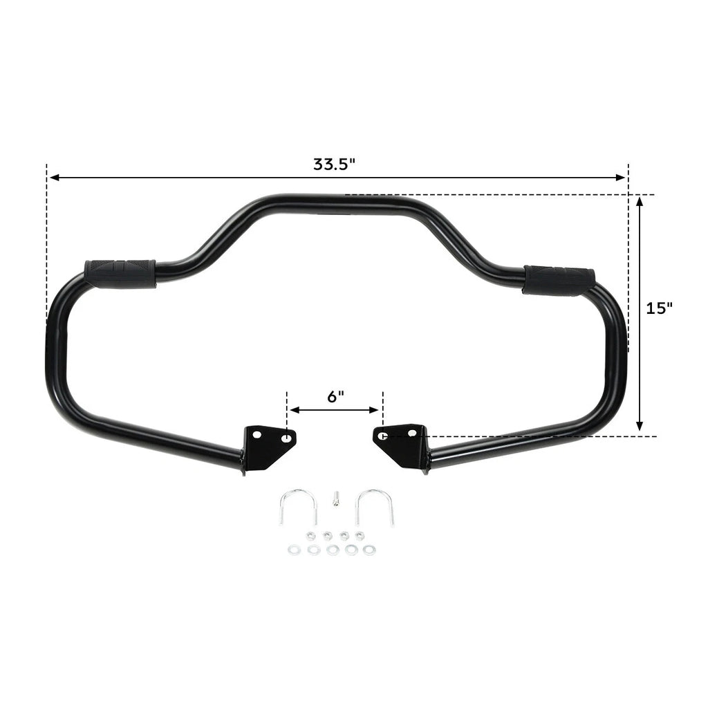 Mustache Engine Guard Crash Bar for Harley Dyna Super Glide (2006–2017)