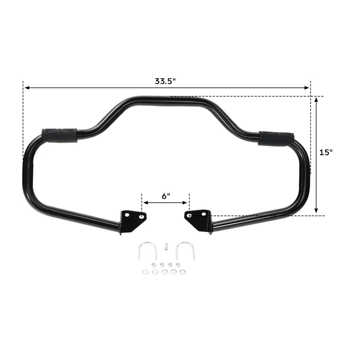 Mustache Engine Guard Crash Bar for Harley Dyna Super Glide (2006–2017)