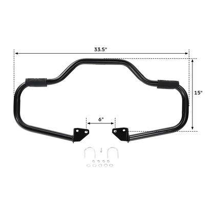 Mustache Engine Guard Crash Bar for Harley Dyna Super Glide (2006–2017)