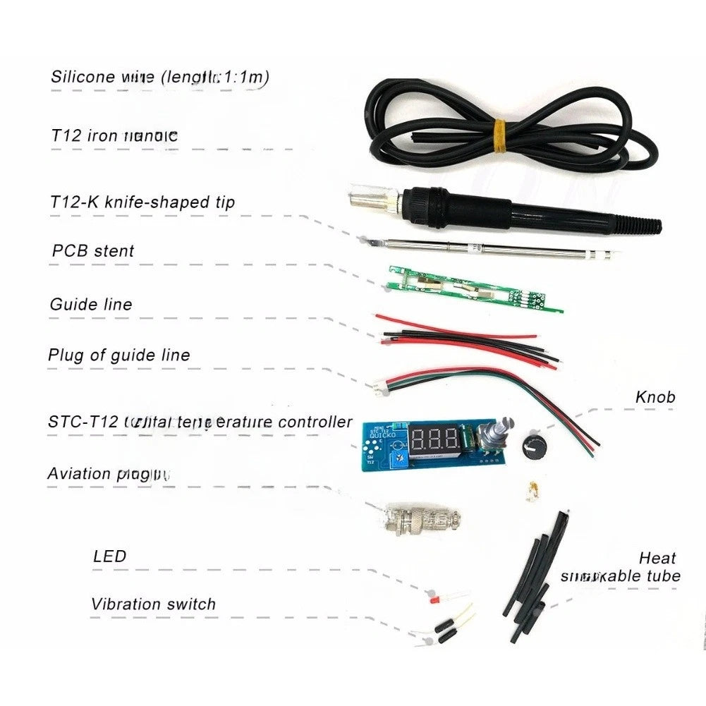 Soldering Iron Kit with T12 K Tip for DIY Projects