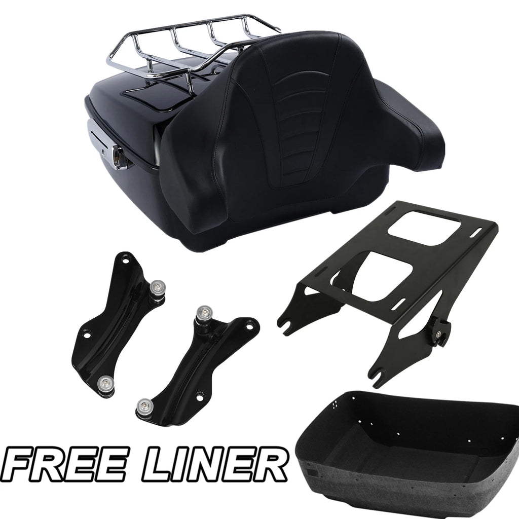 Trunk Backrest Rack Mount Docking Hardware Kit for Harley Touring (2014–2026)