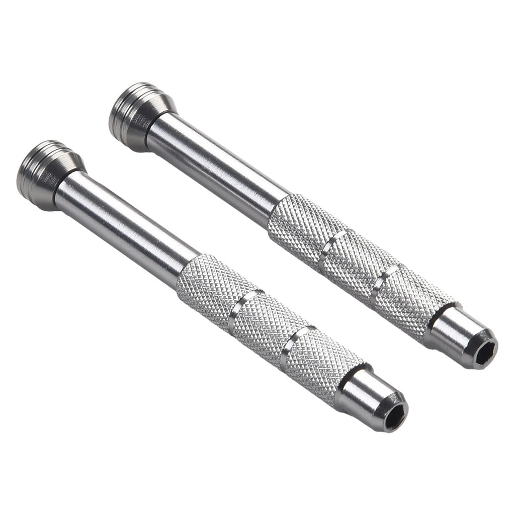 2X Aluminum Alloy Screwdriver Handle for 4mm Hex Bits