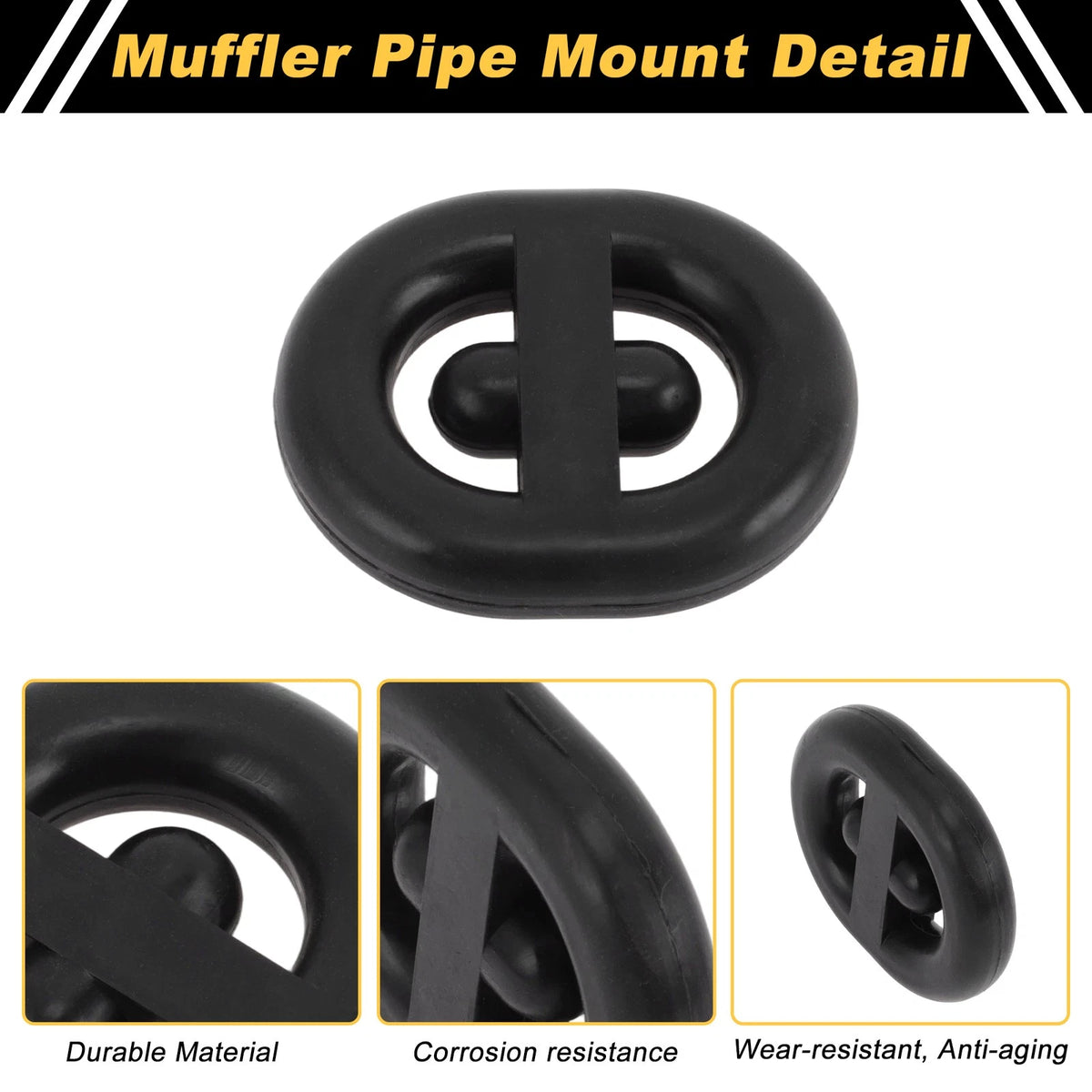 Muffler Exhaust Hanger for Buick Excelle GT (1 Pc, No.171253147, Black)