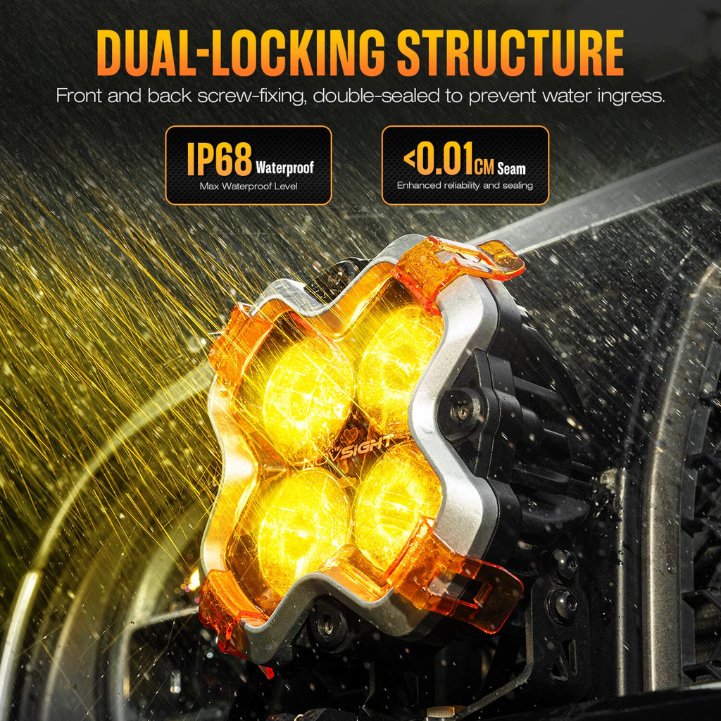 2X LED Work Lights Pod for Off Road Vehicles (Universal Fit)