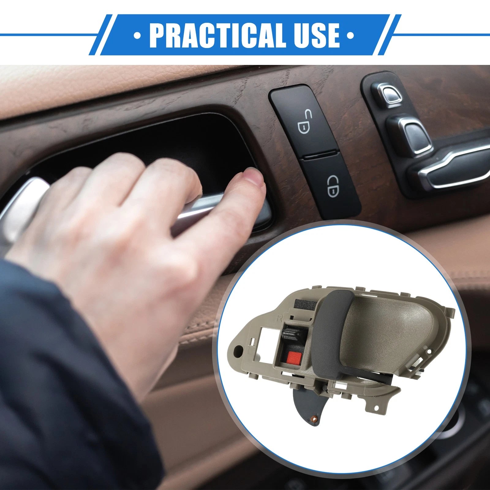 Interior Right Door Handle Replacement for Chevy Suburban C1500 (1995–1999)
