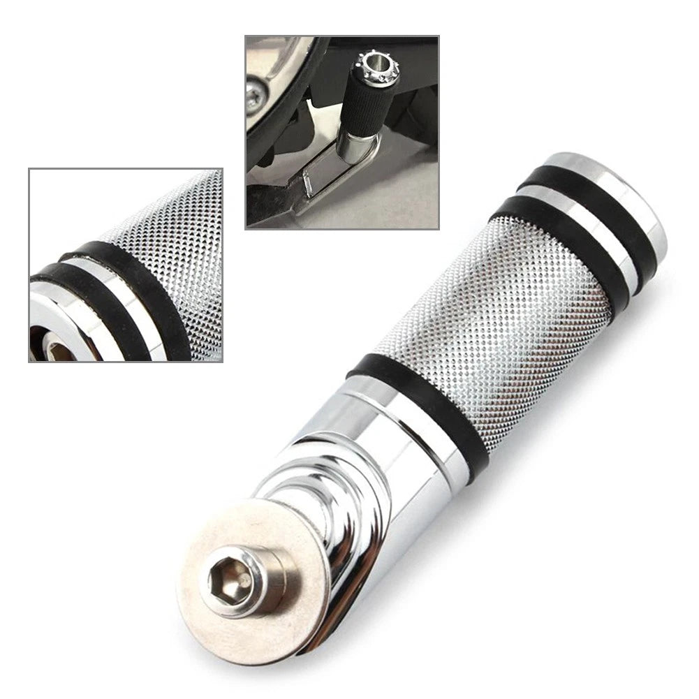 Foot Kickstand Extension Kit for Harley Dyna Street Bob FXDB (Chrome)