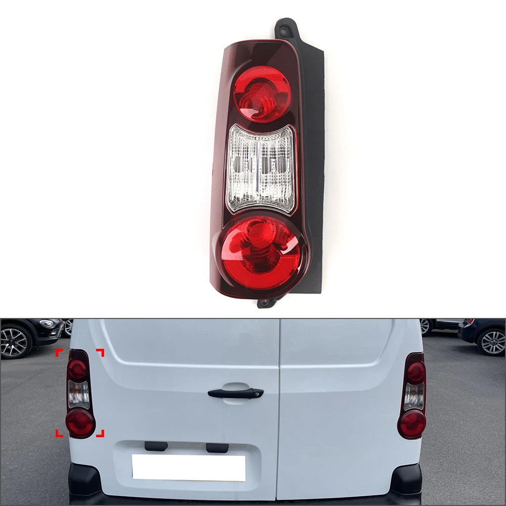 Left Red Rear Tail Light Lamp Housing for Citroen Berlingo (2012–2018) 9677205580