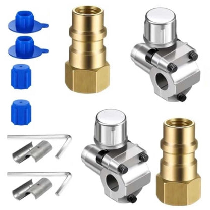 R134a Adapter Hose Connector for Vehicle Use - Tool-free Installation