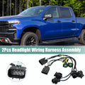 Headlight Wiring Harness Set for Chevrolet Silverado 2007-2013 GMC Sierra 2007-2013