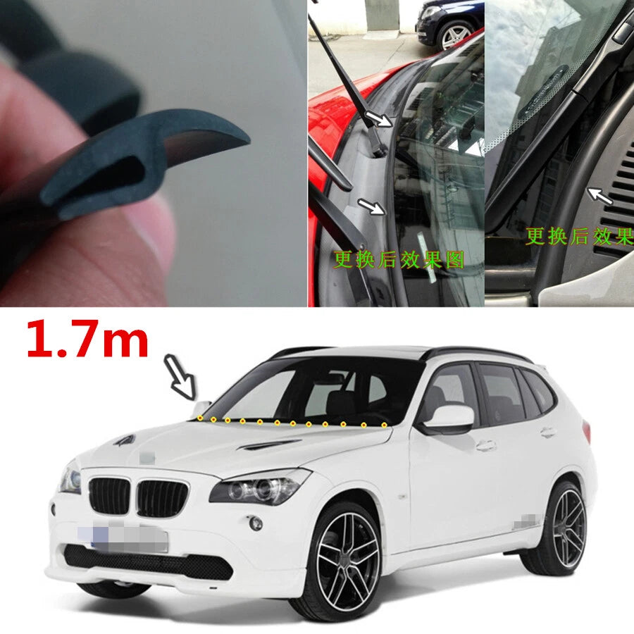 1.7m Rubber Sealed Strips for Universal Cars (All Years)