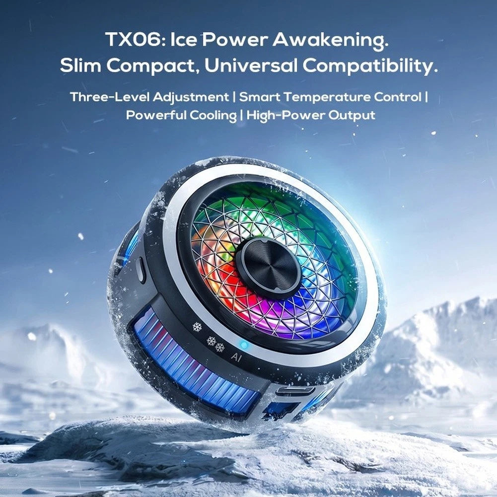 AI-Powered Magnetic Phone Cooler with RGB Light for Universal Use (2023)
