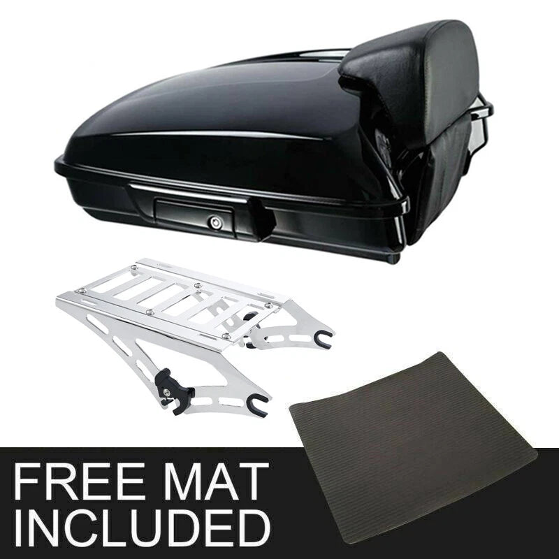 Razor Trunk Latch Backrest Pad Mount Rack for Harley Touring (2014–2026)