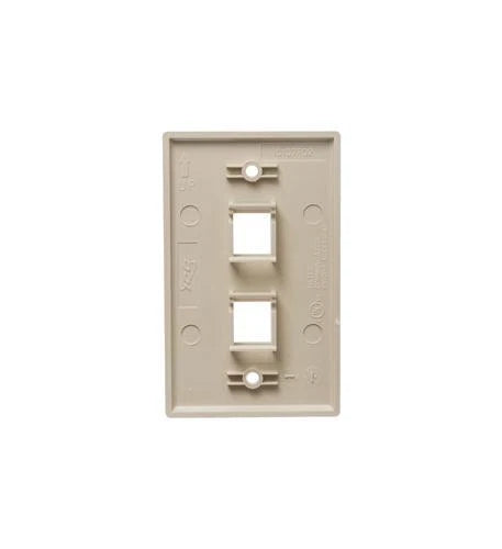25-Pack Flat Faceplate for ICC IC107F2CIV