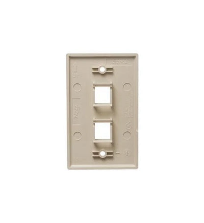 25-Pack Flat Faceplate for ICC IC107F2CIV