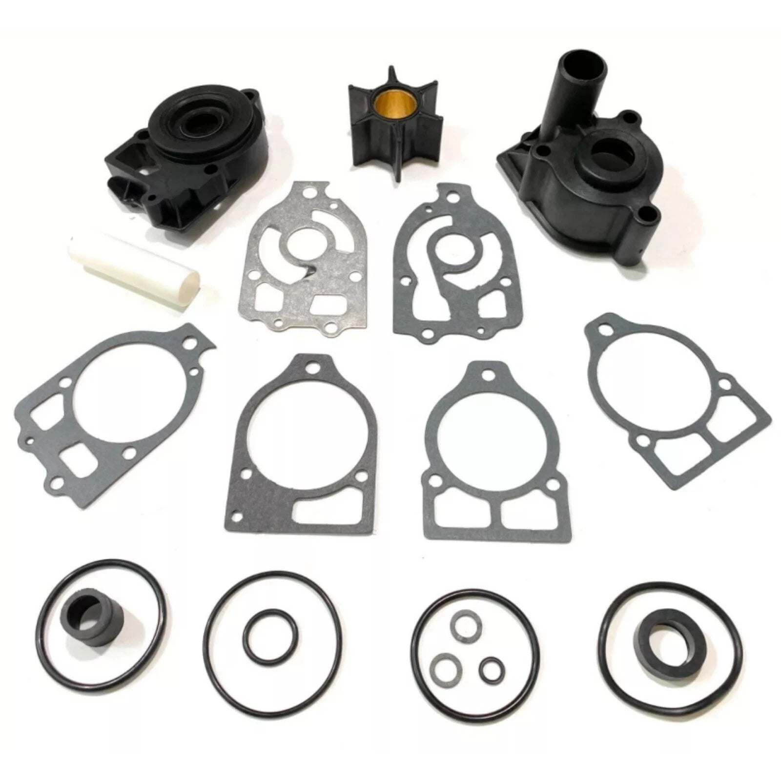 Water Pump Impeller Kit w/ Housing & Base for Mercury (18-3320, 46-96148A5, 46-42579A4)