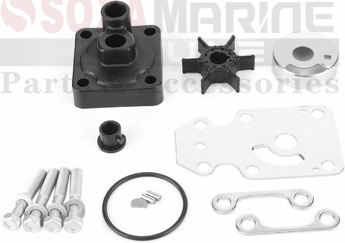 Water Pump Rebuild Kit for Yamaha Marine F15C F20 (18-3479, 6AH-W0078-00)