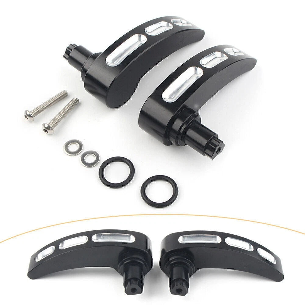 Motorcycle Saddlebag Lid Lifter Latch Levers For Harley Road Glide 2014-17 Black