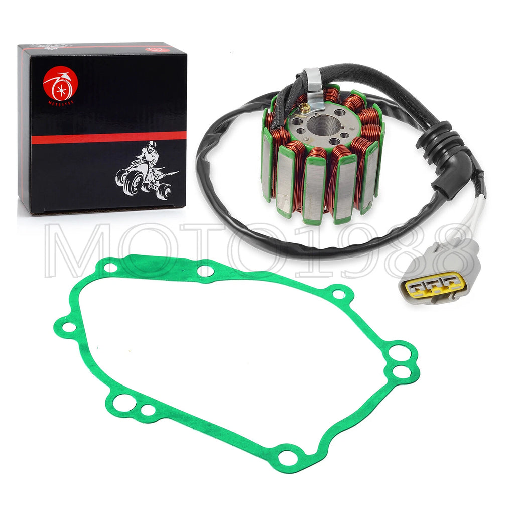 Magneto Stator & Gasket for Yamaha YZF-R1 FZ1 FZ8 FZS1 (2004–2016) 2D1-81410-10