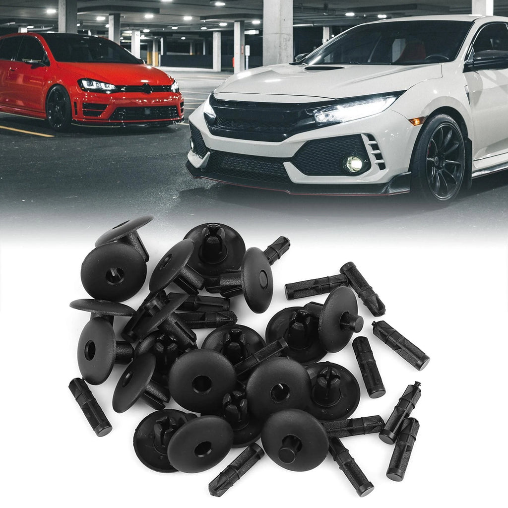 20pcs Plastic Rivet Mudguard Fastener Clips Push-Type for Audi (1995–2024)