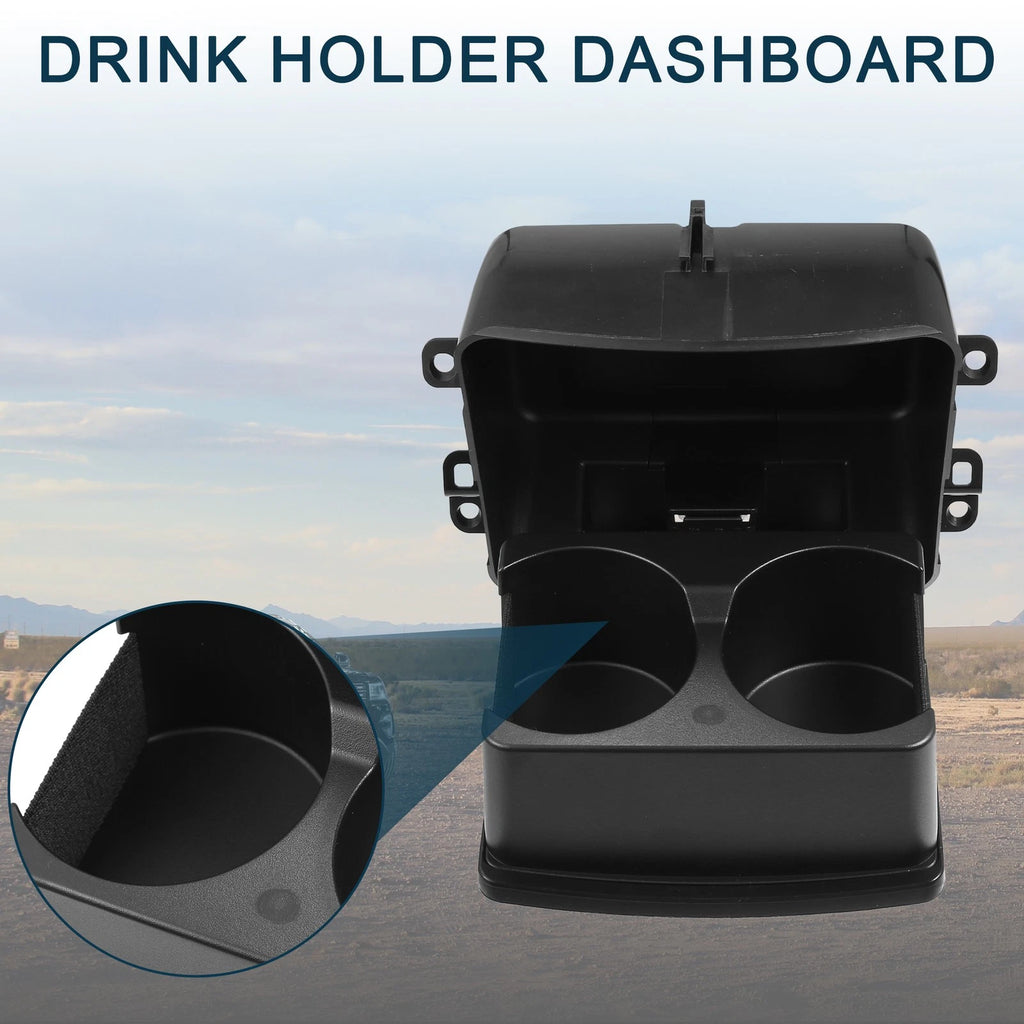 Cup Holder Insert for Ford Explorer Drink Holder Black (2011–2019)