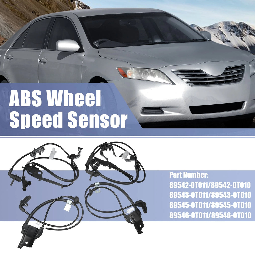 Wheel Speed Sensor Front Rear Left Right ABS Set for Toyota Venza (2009–2015)