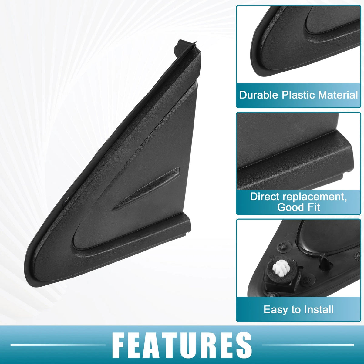 1 Pair Door Mirror Corner for Toyota Corolla (2019–2021)