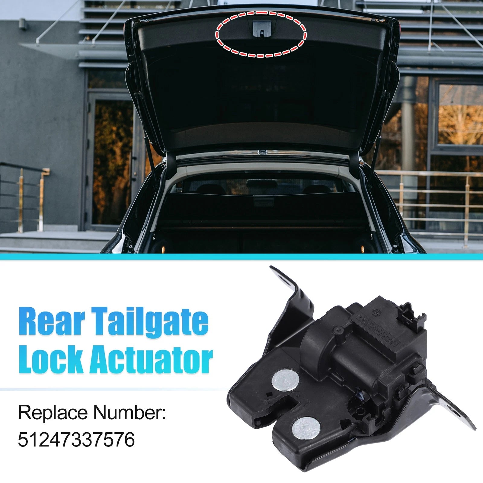 Tailgate Lift Gate Latch Lock Actuator Replacement for Mini Cooper F56 (2014–2022)